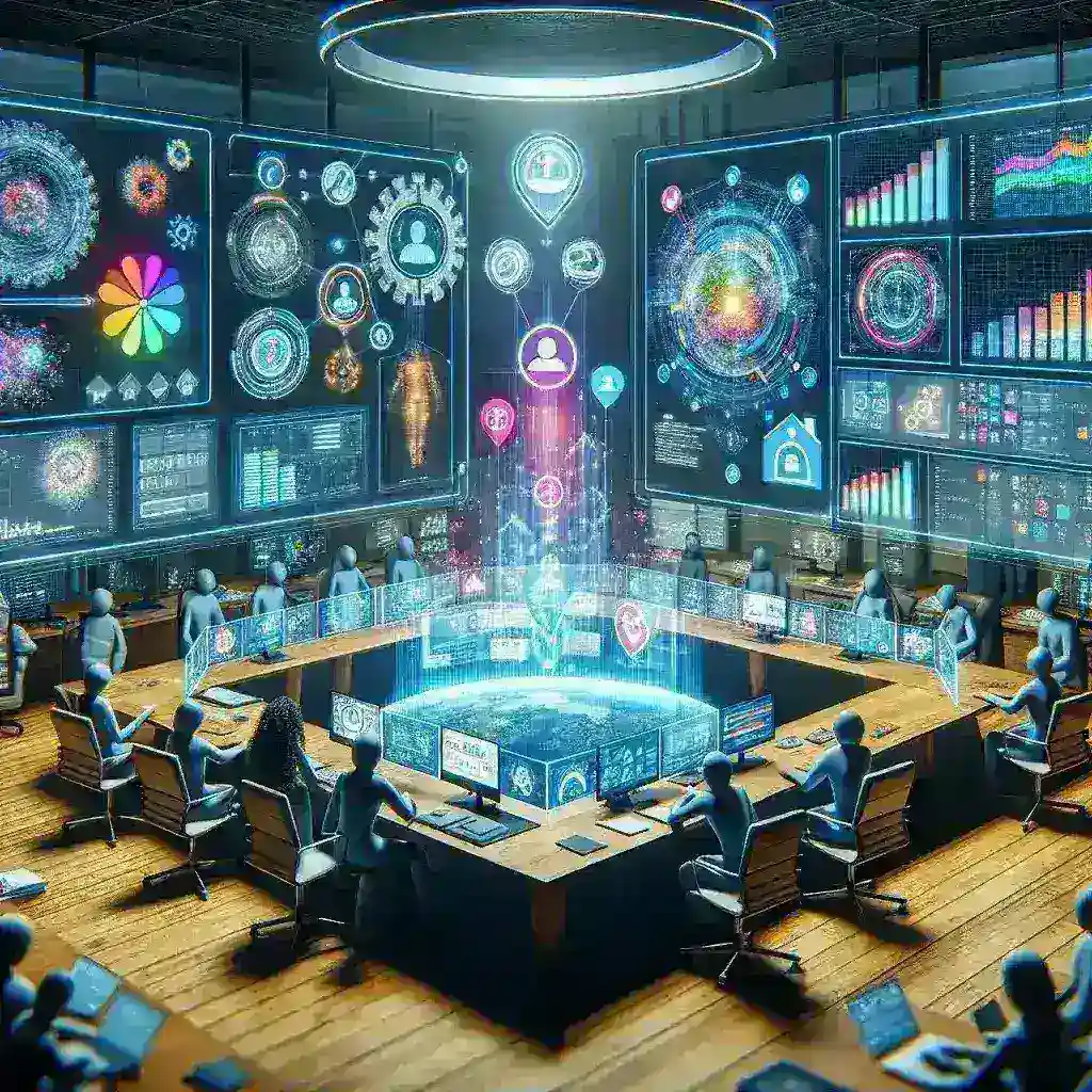 "Collage of top productivity software tools for remote teams in 2024, featuring icons of collaboration, project management, and communication apps to enhance efficiency."