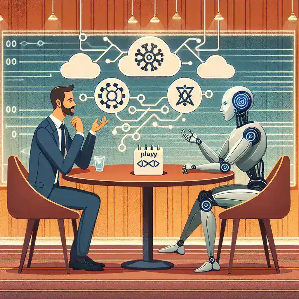 "Cloudflare CEO discusses AI search rivals and their similarities to North Korean hacker strategies during a press conference."