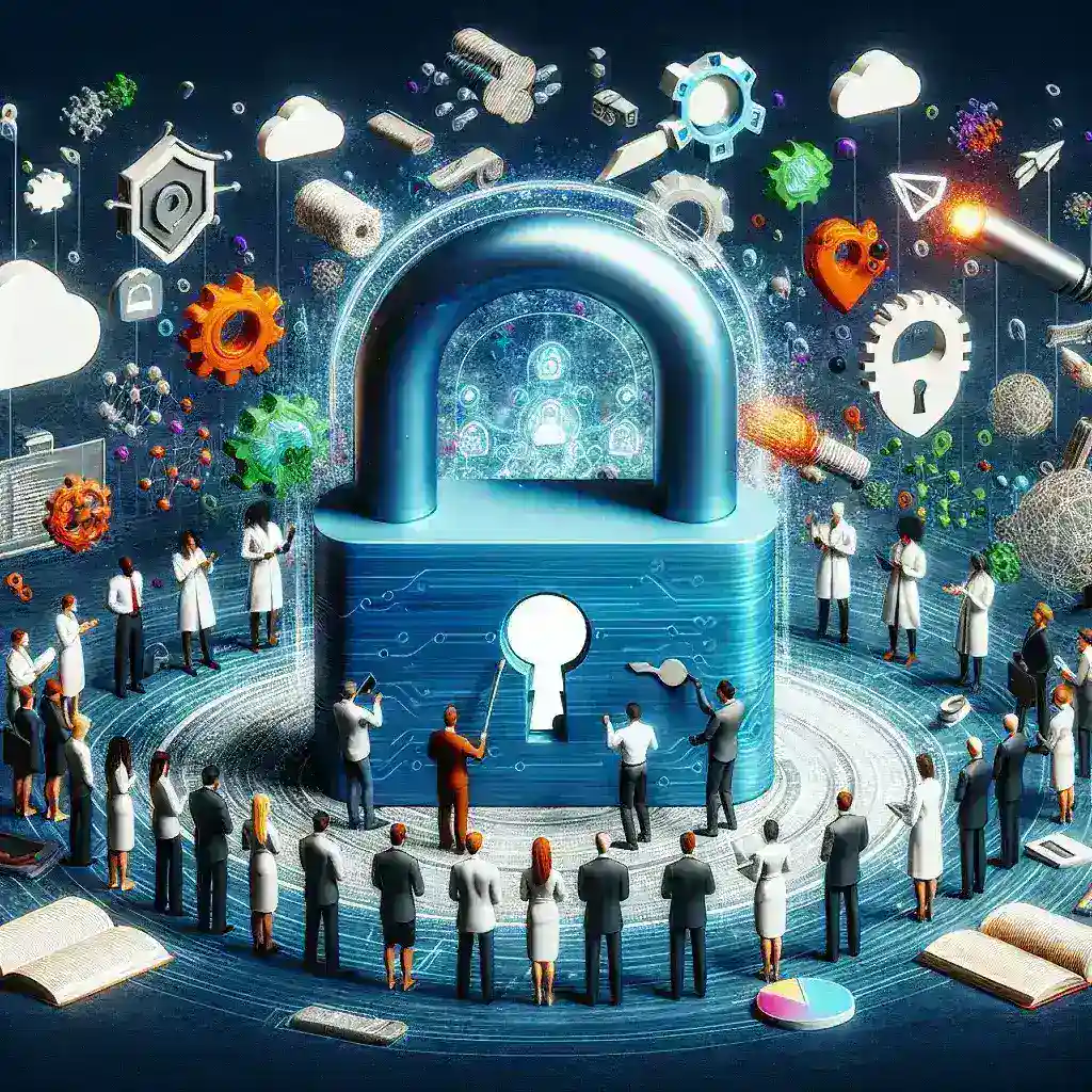 "Developer using essential tools for building custom authentication flows in a programming environment, featuring code snippets and UI design elements, illustrating best practices for secure user verification."